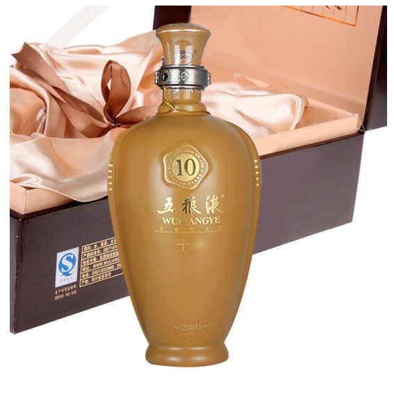 五粮液(2005)10年消费装浓香型白酒50度500ml(未成年人