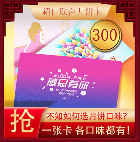 超仕联合月饼卡300
